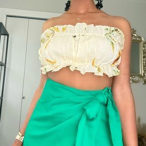 Floral print Tube crop top